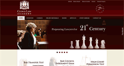 Desktop Screenshot of crownlawacademy.com