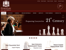 Tablet Screenshot of crownlawacademy.com